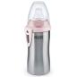 Preview: NUK Active Cup Trinklernflasche, auslaufsicher hochwertiger Edelstahl 215ml, 12+Monate rosa