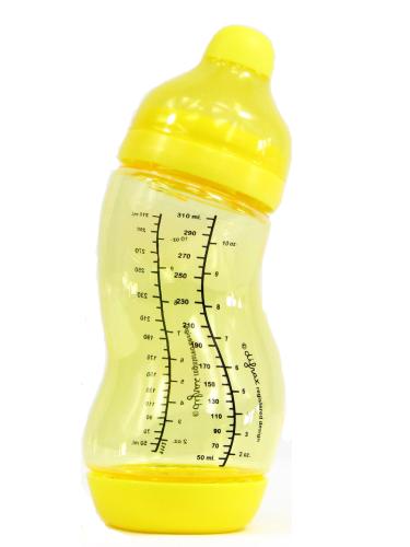 difrax S-Babyflasche gelb - 310ml