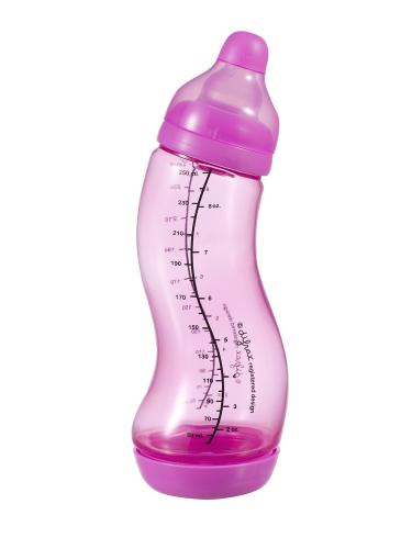 difrax S-Babyflasche rosa - 250ml