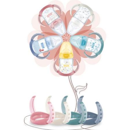 NUK Griffe für FC Babyflaschen und Trinklernflasche SET2 rosa