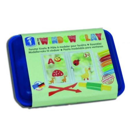 Feuchtmann 6281407 Fensterknete 5 bunte Stangen Lunch box 175g