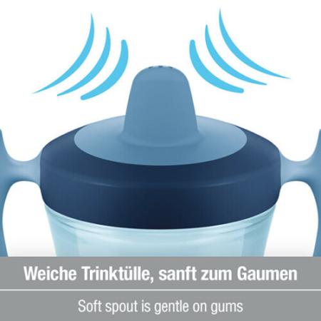 NUK TrainerCup Trinklernbecher, weiche Trinktülle, auslaufsicher, 6+ Monate