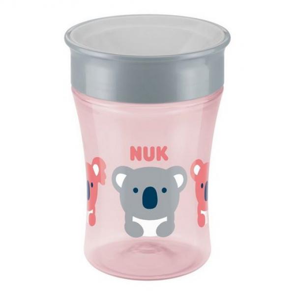 NUK 10255395 Trinklernbecher Magic Cup Koala mit Trinkrand und Deckel, 230ml