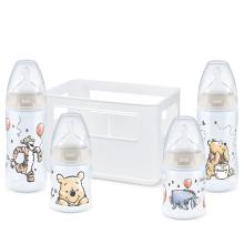 NUK Disney Winnie Puuh First Choice+ Starter Set Flaschenbox mit 4 Babyflaschen