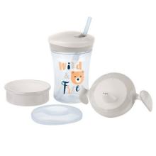 NUK 10751179 Trinklern-Set  3-in-1  Neutral  BPA-frei  230 ml  6+ Monate weisse